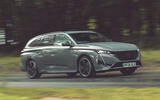 Peugeot e 308 front quarter tracking